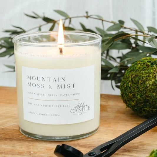 Mountain Moss and Mist Tumbler Soy Candle - Abboo Candle Co® Wholesale