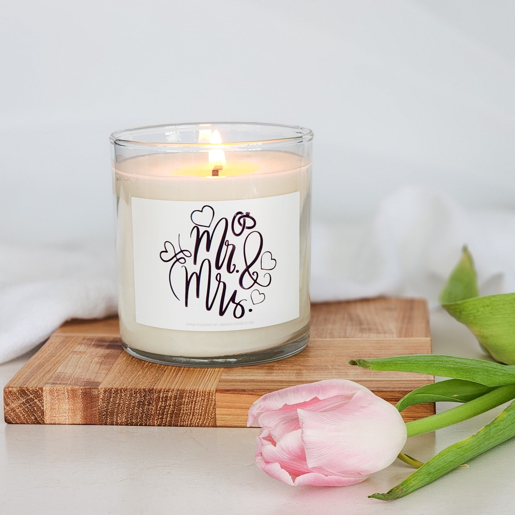 Mr and Mrs Soy Tumbler Candle - Abboo Candle Co® Wholesale