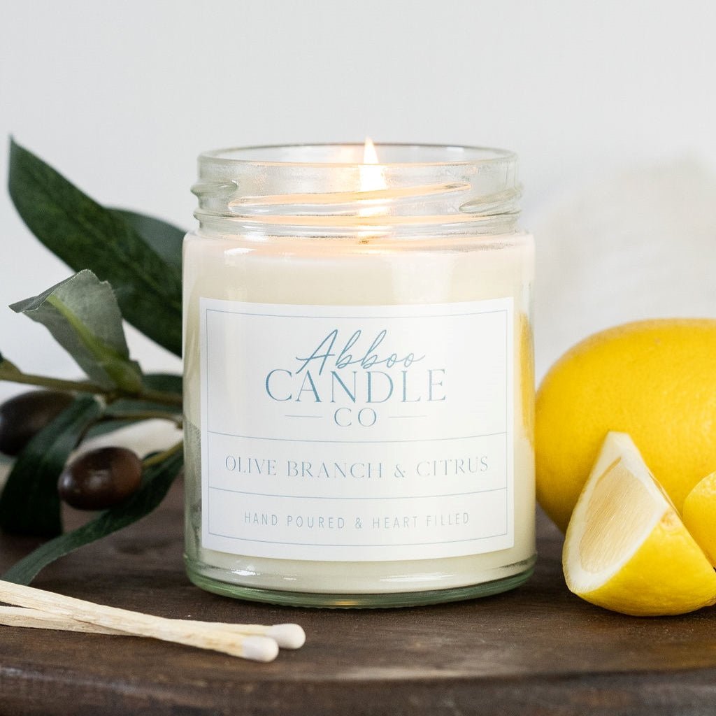 Olive Branch and Citrus Soy Candles - Abboo Candle Co® Wholesale