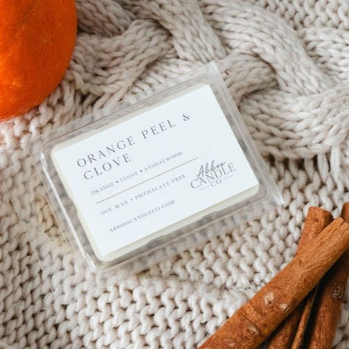 Orange Peel and Clove Soy Wax Melts - Abboo Candle Co® Wholesale