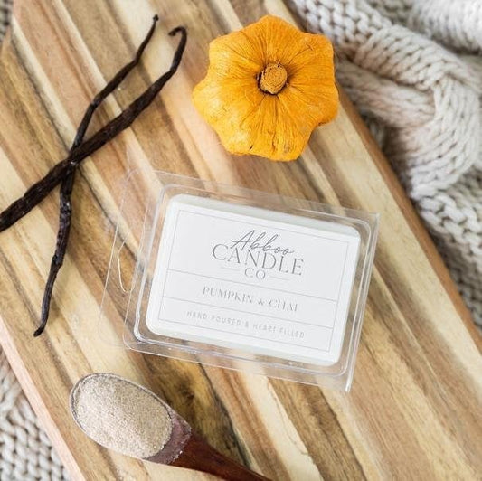 Pumpkin and Chai Soy Wax Melts - Abboo Candle Co® Wholesale