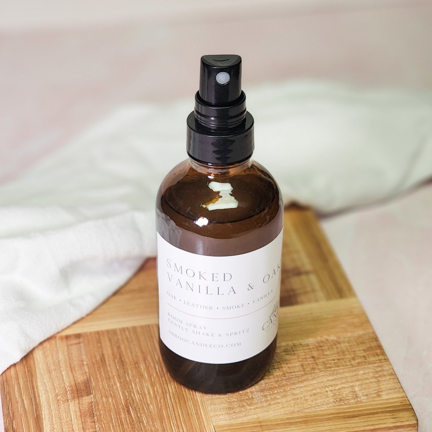 Smoked Vanilla and Oak Room Spray - Abboo Candle Co® Wholesale