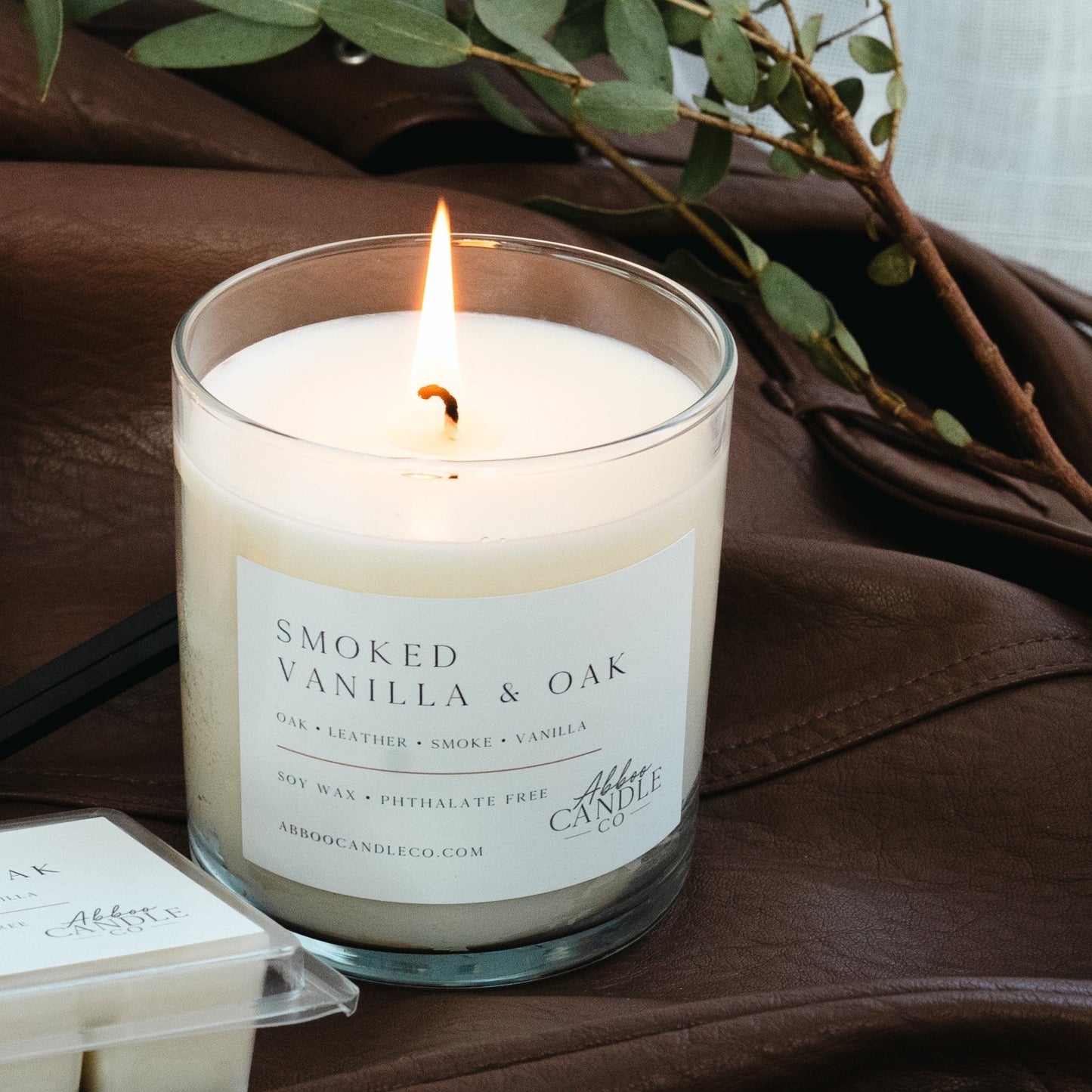 Smoked Vanilla and Oak Tumbler Soy Candle - Abboo Candle Co® Wholesale