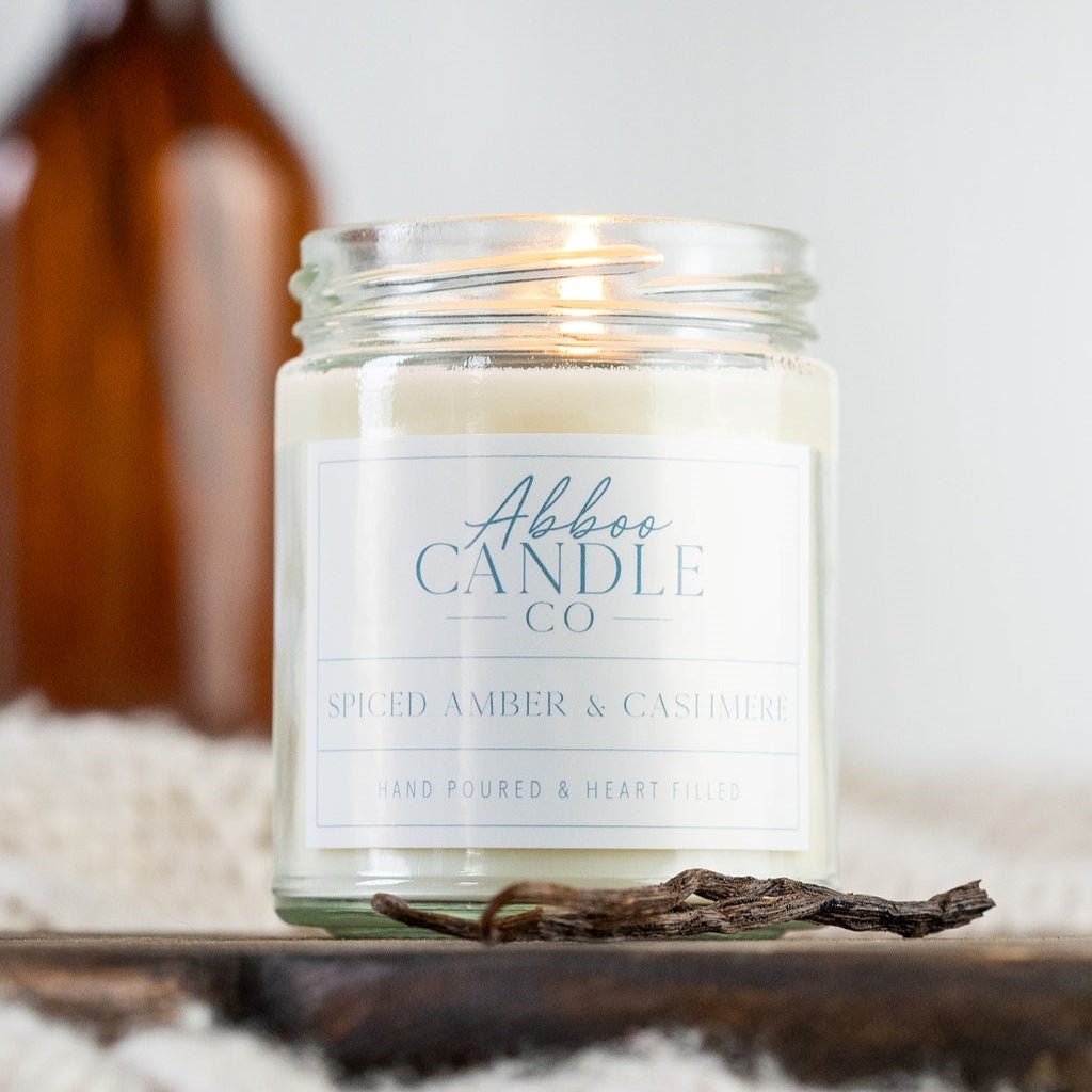 Spiced Amber and Cashmere Soy Candles - Abboo Candle Co® Wholesale