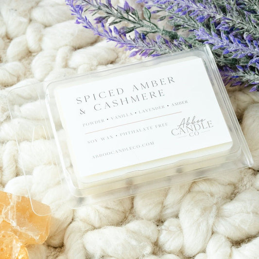 Spiced Amber and Cashmere Soy Wax Melts - Abboo Candle Co® Wholesale
