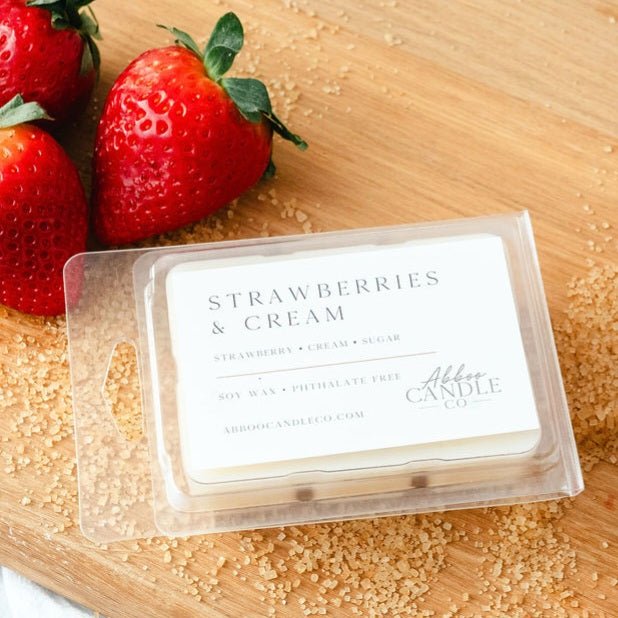 Strawberries and Cream Soy Wax Melts - Abboo Candle Co® Wholesale