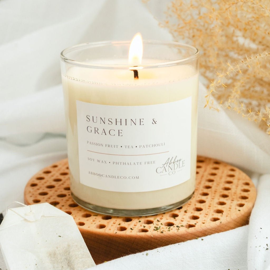 Sunshine and Grace Tumbler Soy Candle - Abboo Candle Co® Wholesale