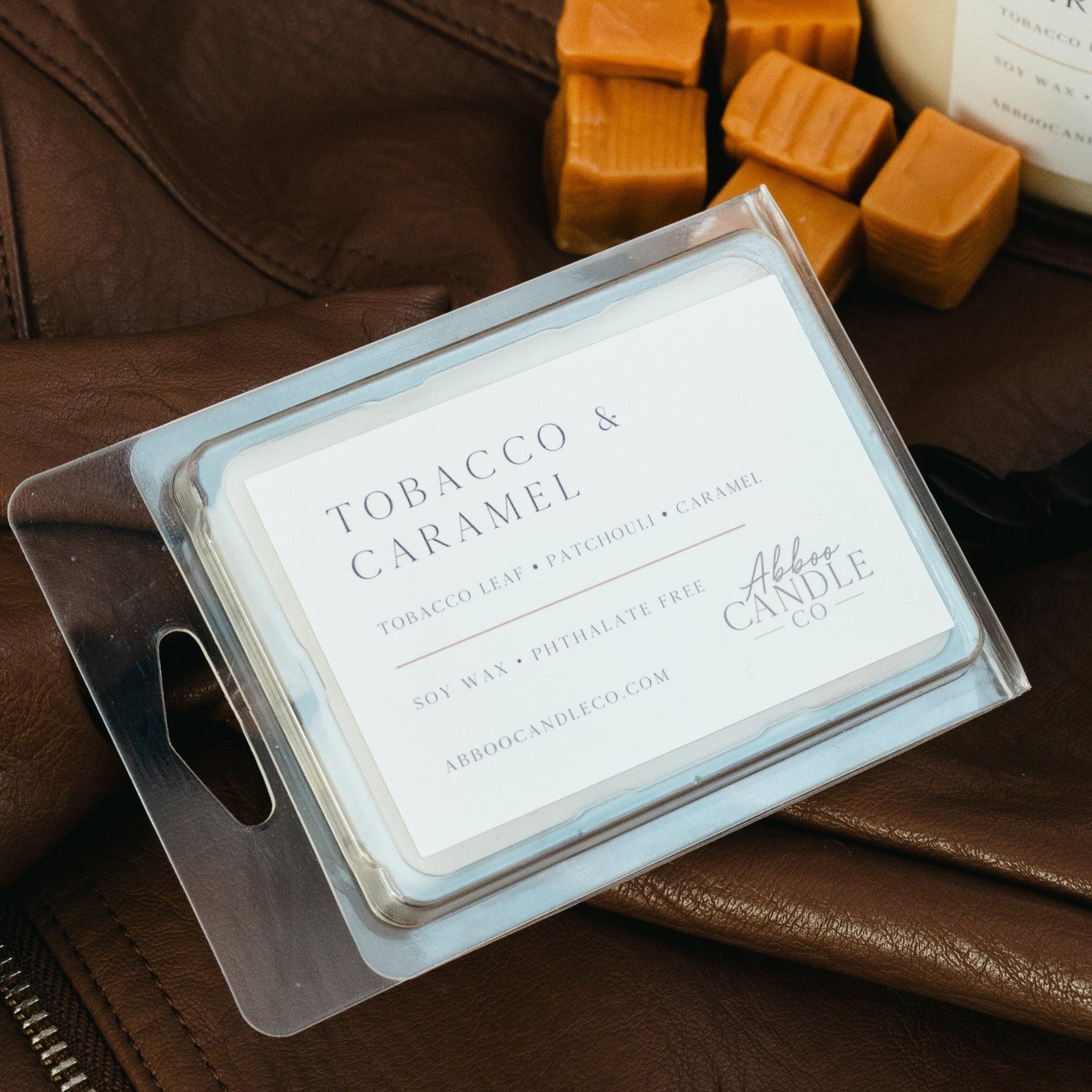 Tobacco and Caramel Soy Wax Melts - Abboo Candle Co® Wholesale