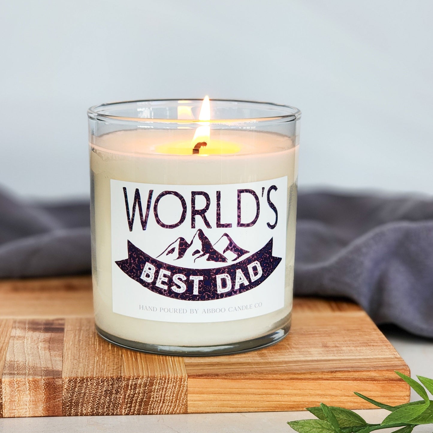 World's Best Dad Soy Tumbler Candle - Abboo Candle Co® Wholesale