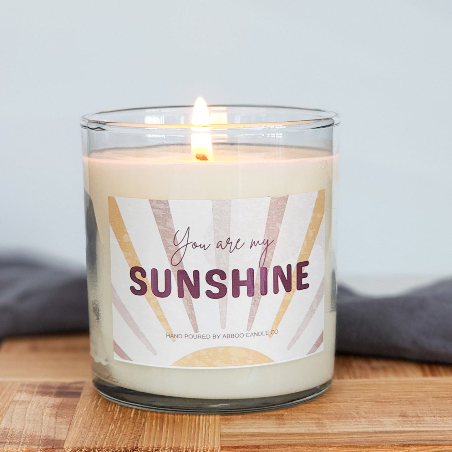 You Are My Sunshine Soy Tumbler Candle - Abboo Candle Co® Wholesale