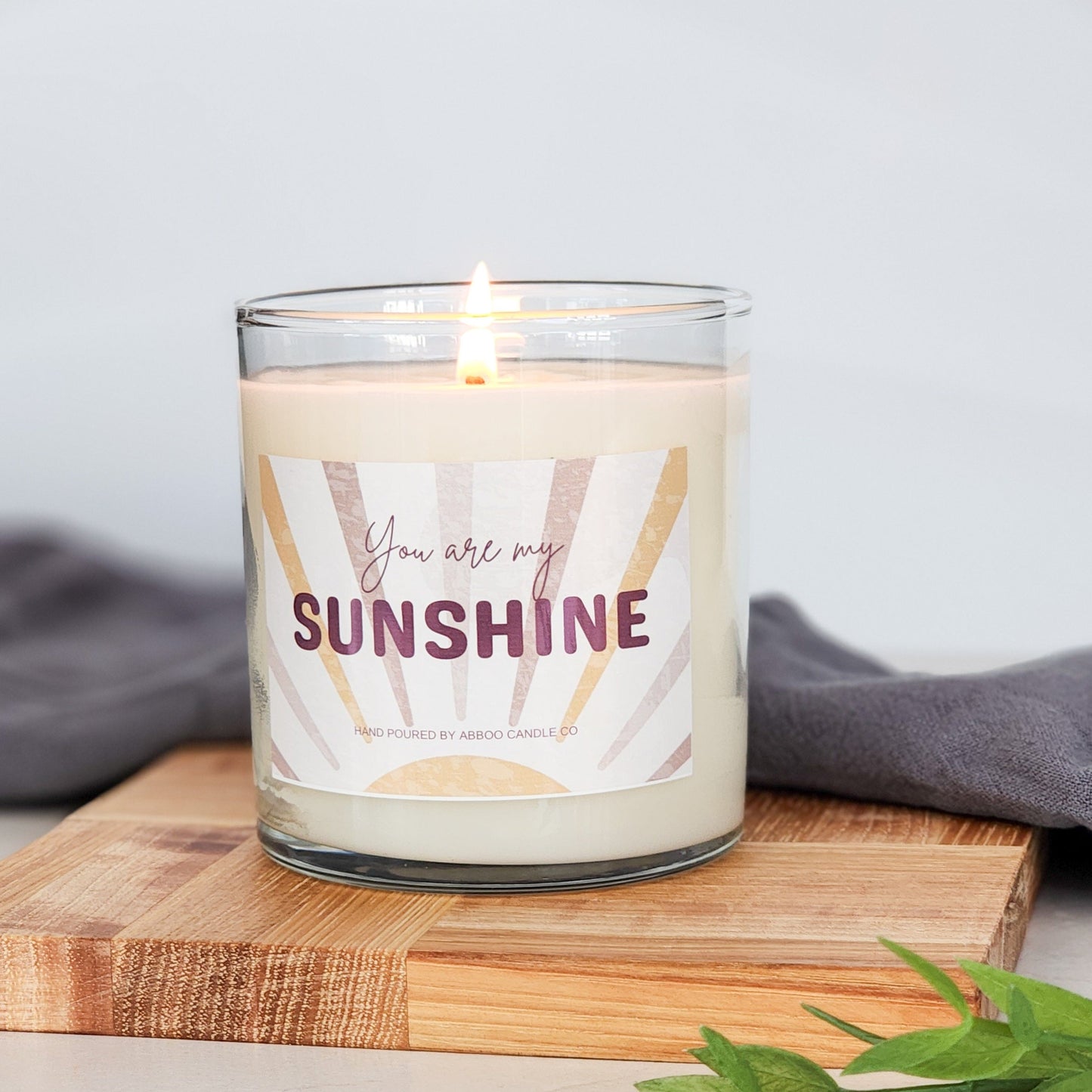 You Are My Sunshine Soy Tumbler Candle - Abboo Candle Co® Wholesale